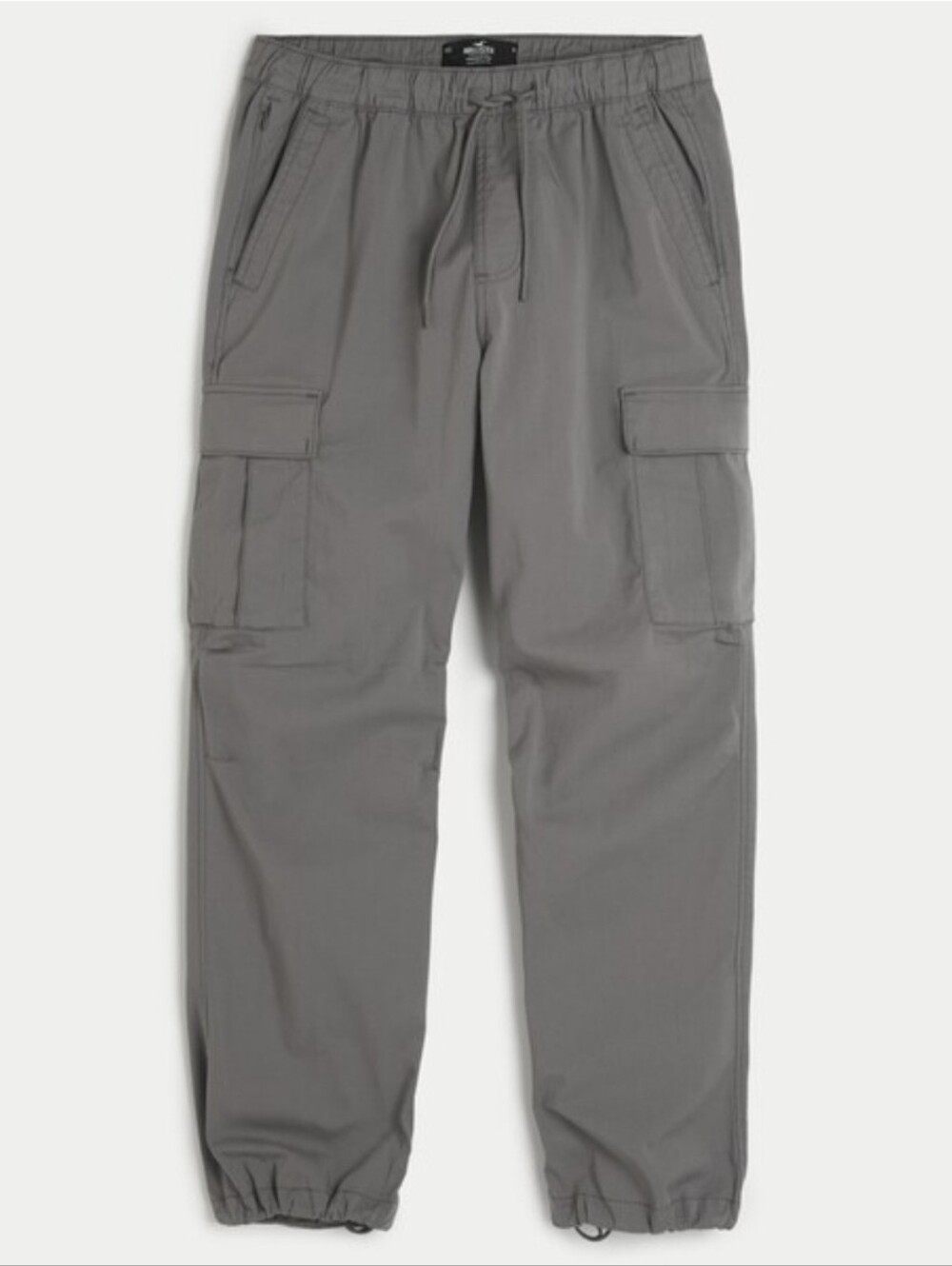 Hollister Men's Cargo Parachute Pants in Taupe Gray, Large